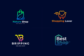 design amazon, ebay, shopify, startup, website, ecommerce business logo