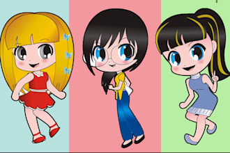 create character into chibi style