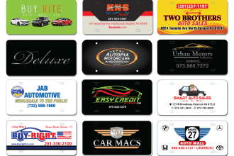 do custom car license plate design