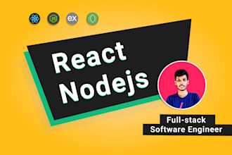develop your web application using react nodejs