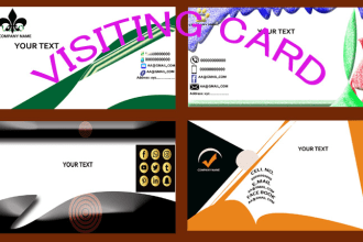 perform unique different visiting card