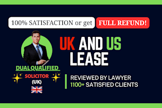 review your UK or US lease and provide advice