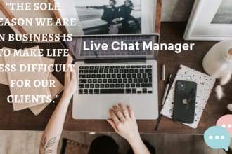 deal with your business sales and support chats and emails