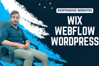 design or redesign webflow wix wordpress websites