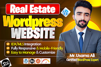 design a wordpress real estate website with idx mls integration