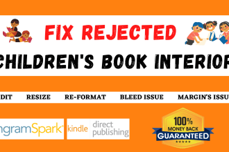 fix children book formatting and resize kdp book interior for amazon kdp