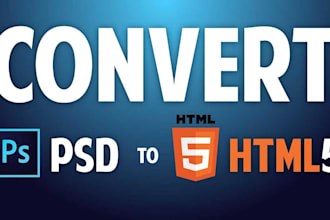 convert PSD to HTML with responsive