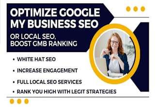optimize google my business for local SEO,  gmb ranking