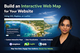 build an interactive web map for your website using gis, mapbox or leaflet