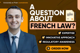 give you legal advice on french law as a lawyer