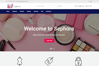 build fully customizable ecommerce website