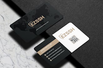 design stunning, stylish, minimal business card or visiting card
