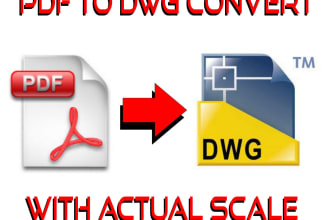 convert dwg or dxf to pdf according to scale required