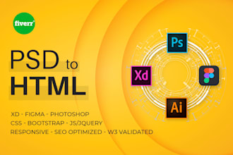 convert psd to html xd to html figma to html sketch to html