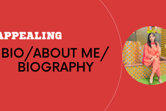write you an appealing bio, about me, biography