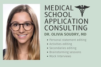 edit medical school personal statements
