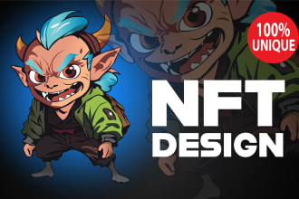 create ntf design custom design for you include metadata