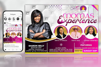 do a spectacular event and church flyer within 4 to 24hrs