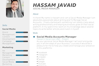 be your social media account manager and ad poster