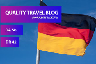 do a guest post on my german travel blog, german backlinks