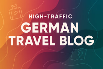 do a german guest post in my travel blog, german backlink