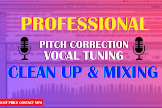 do vocal tuning or pitch correction and create harmonies