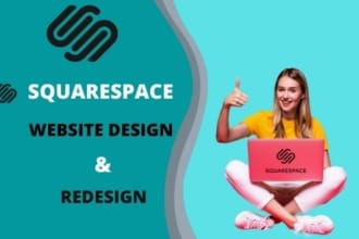 build squarespace website design or squarespace redesign website