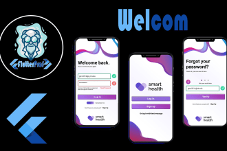to create you sign up with flutter, design and with firebase