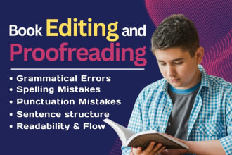 furnish unique book editing and proofreading all types