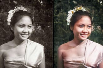 recolor black and white photo less than 12 hours