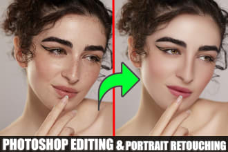 do any photoshop retouching and editing fast delivery