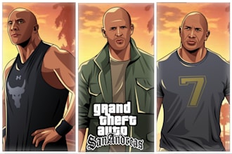 draw vector illustration gta style in 24 hours