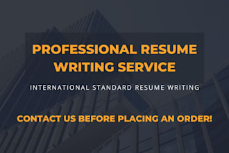 provide professional resume and cover letter