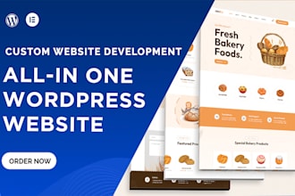 develop wordpress elementor website, elementor template kit