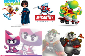 draw your amazing vector 3d style character design