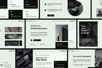 design engaging powerpoint presentation template and pitch deck