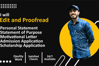 edit and proofread statement of purpose