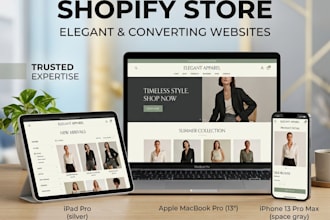 create a shopify store with a high conversion design