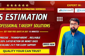 provide accurate quantity takeoff and estimation for construction projects
