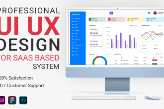 design web app, saas, dashboard, software in xd, figma
