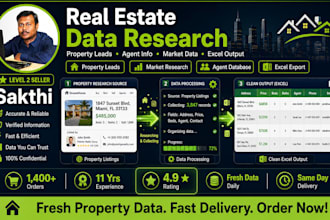 scrape real estate leads and property data from any site
