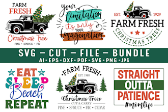 create svg cut files design bundle for etsy and others