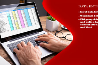do data entry, copy paste, and google doc entry