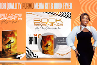do awesome book, sales, and event flyers in 4 to 20 hours