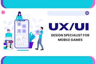 design 2d, 3d mobile game ui design application ui UX design for android and ios
