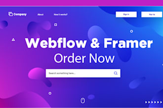 design a professional webflow or framer website for your brand