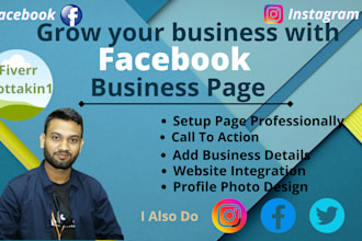 fix and create impressive facebook business page or fan page