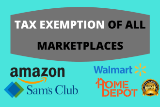 do tax exemption of all marketplaces and be your tax consultant