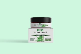 design any product label packaging and cosmetics product label