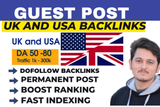 publish uk guest post, USA guest post, high quality dofollow backlinks